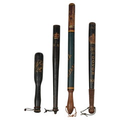 Collection of Four William IV Constabulary Truncheons
