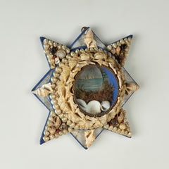Antique British Colonial Star Form Sailors Valentine