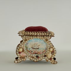 Pair of Antique British Colonial Sailor Valentine Boxes