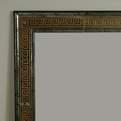 Antique Italian Eglomise Wall Mirror with Greek Key