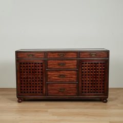 Vintage British Colonial Style Credenza or Chest by Theodore Alexander
