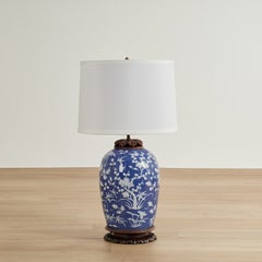 Antique Chinese White and Blue Table Lamps