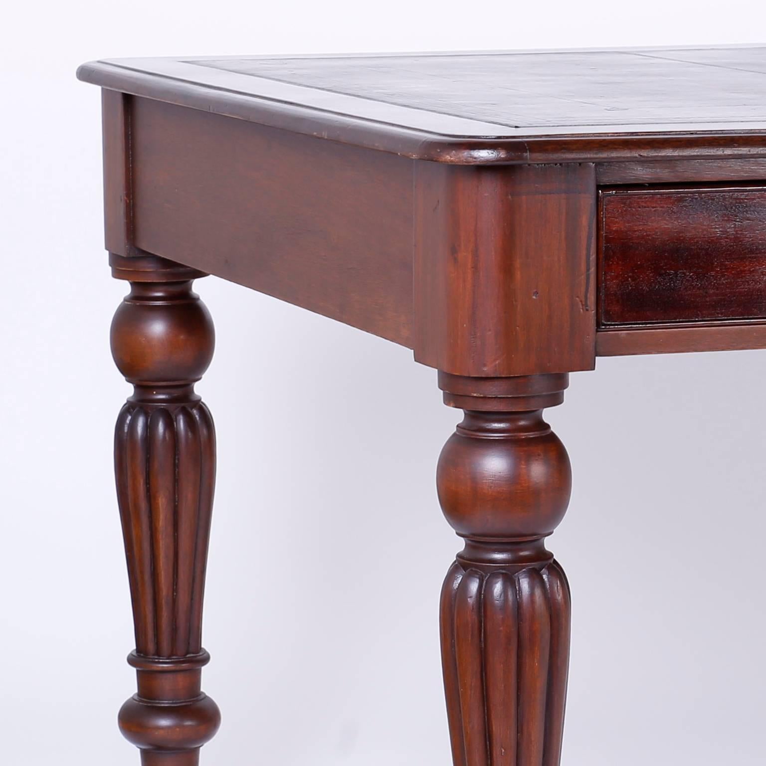 20th Century William IV Style Antique Mahogany Partners Desk