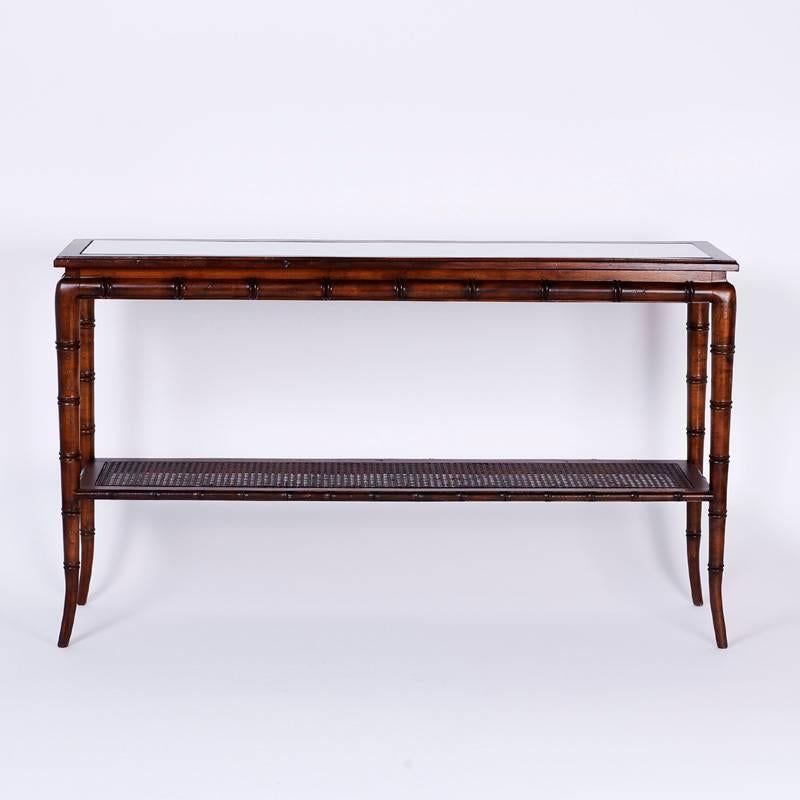 british colonial console table