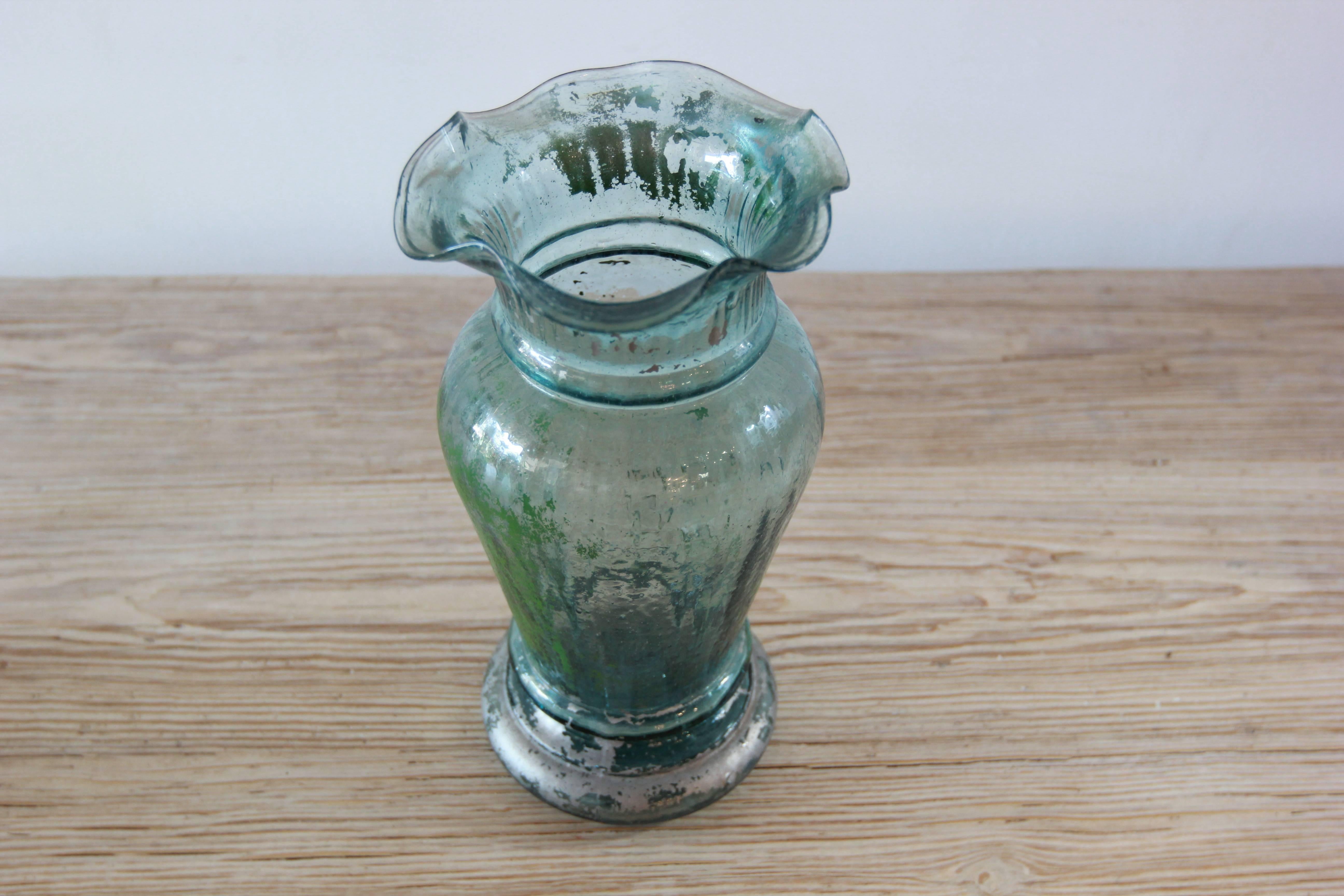 Vintage Mexican Glass Vases  1