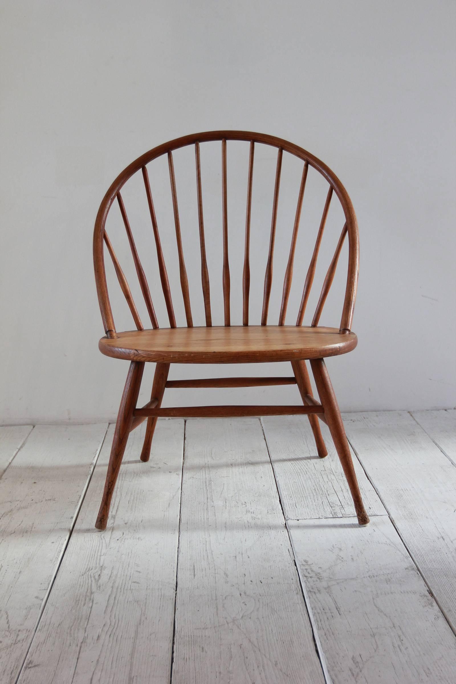 wooden spindle chair