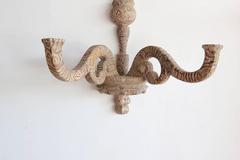 Rococo Style Wood Painted Candelabra Sconce