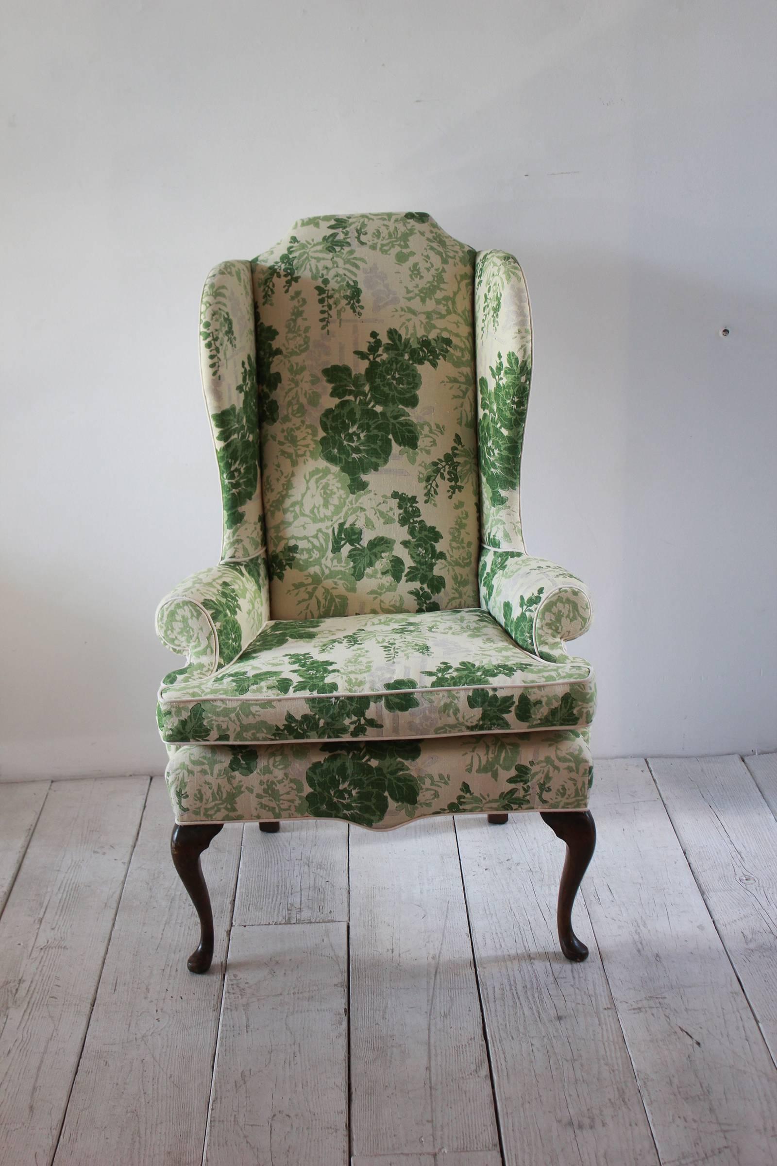 vintage wing chairs