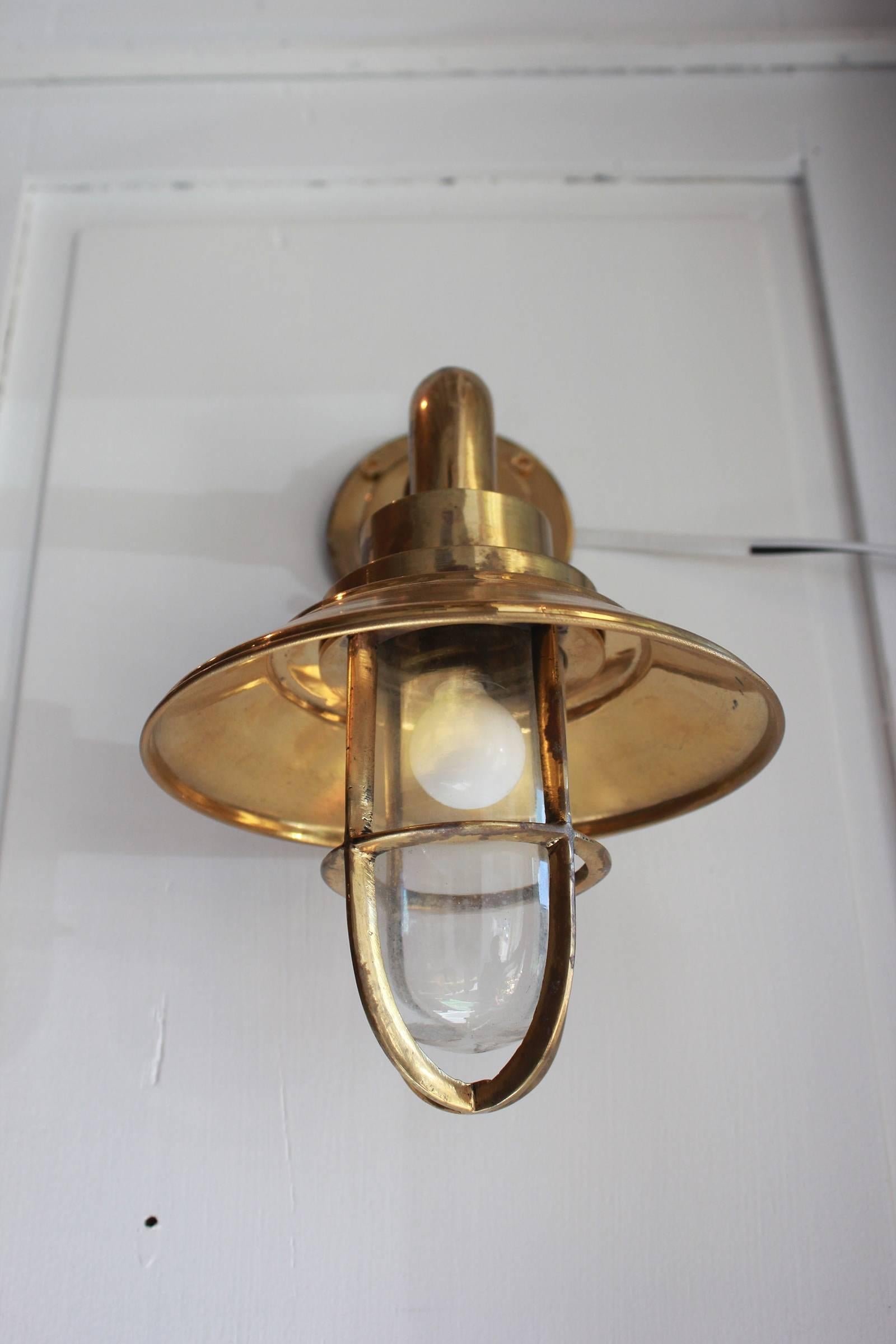brass nautical sconce