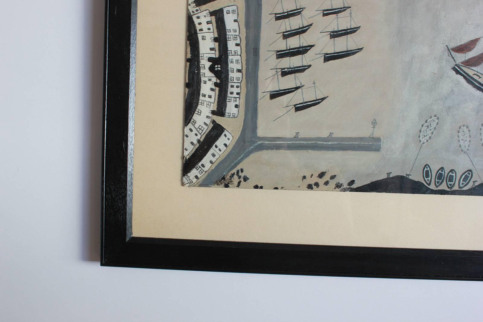 Black Framed Naval Drawing by 