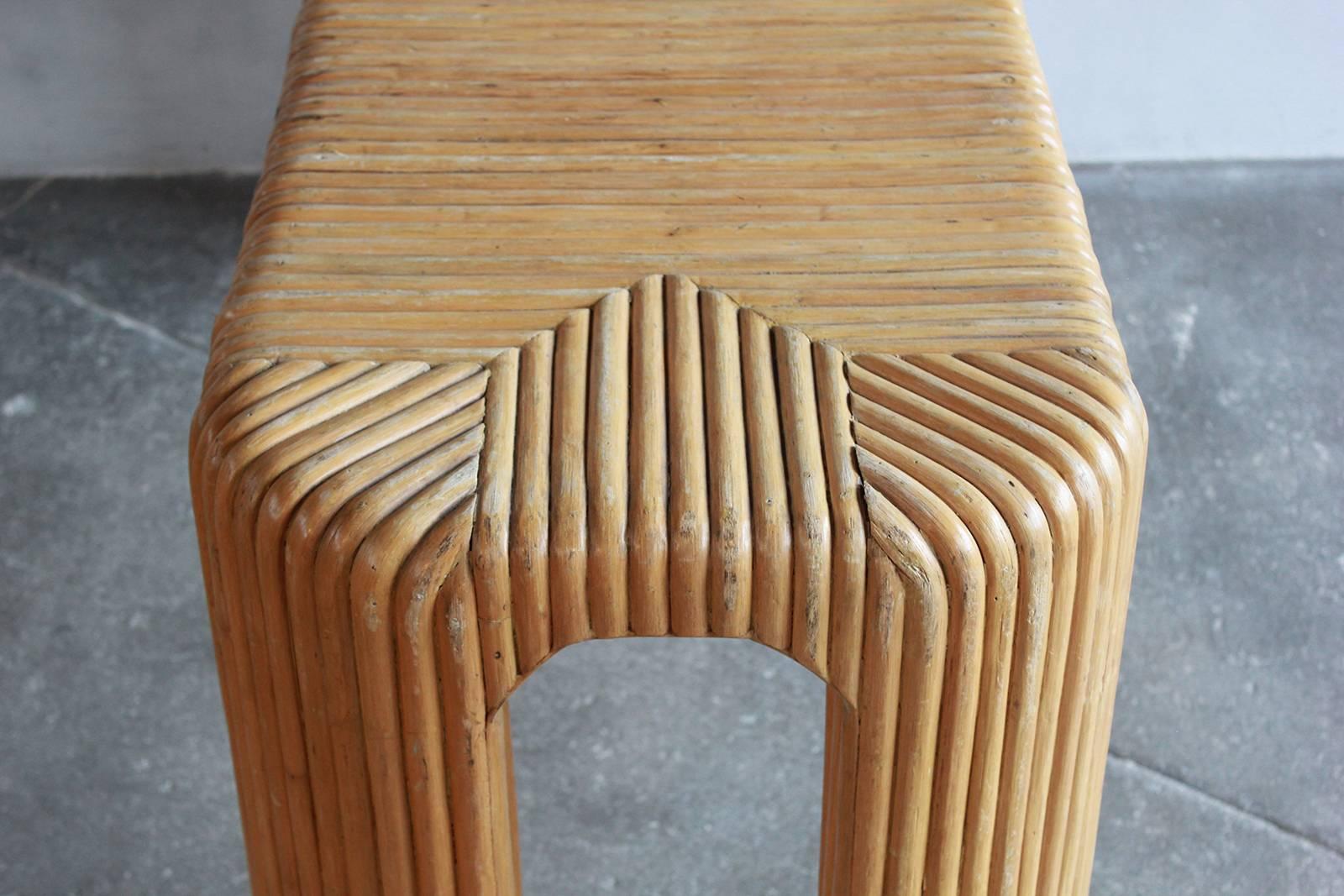 Four Legged Bamboo Console Table 4
