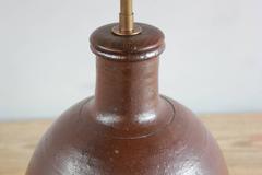 Ceramic Handmade Brown Glazed Table Lamp