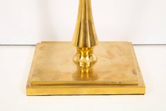 NK Collection Turned Brass Table Lamp