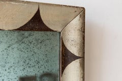 Beautifully Scalloped Painted American Folk Mirror