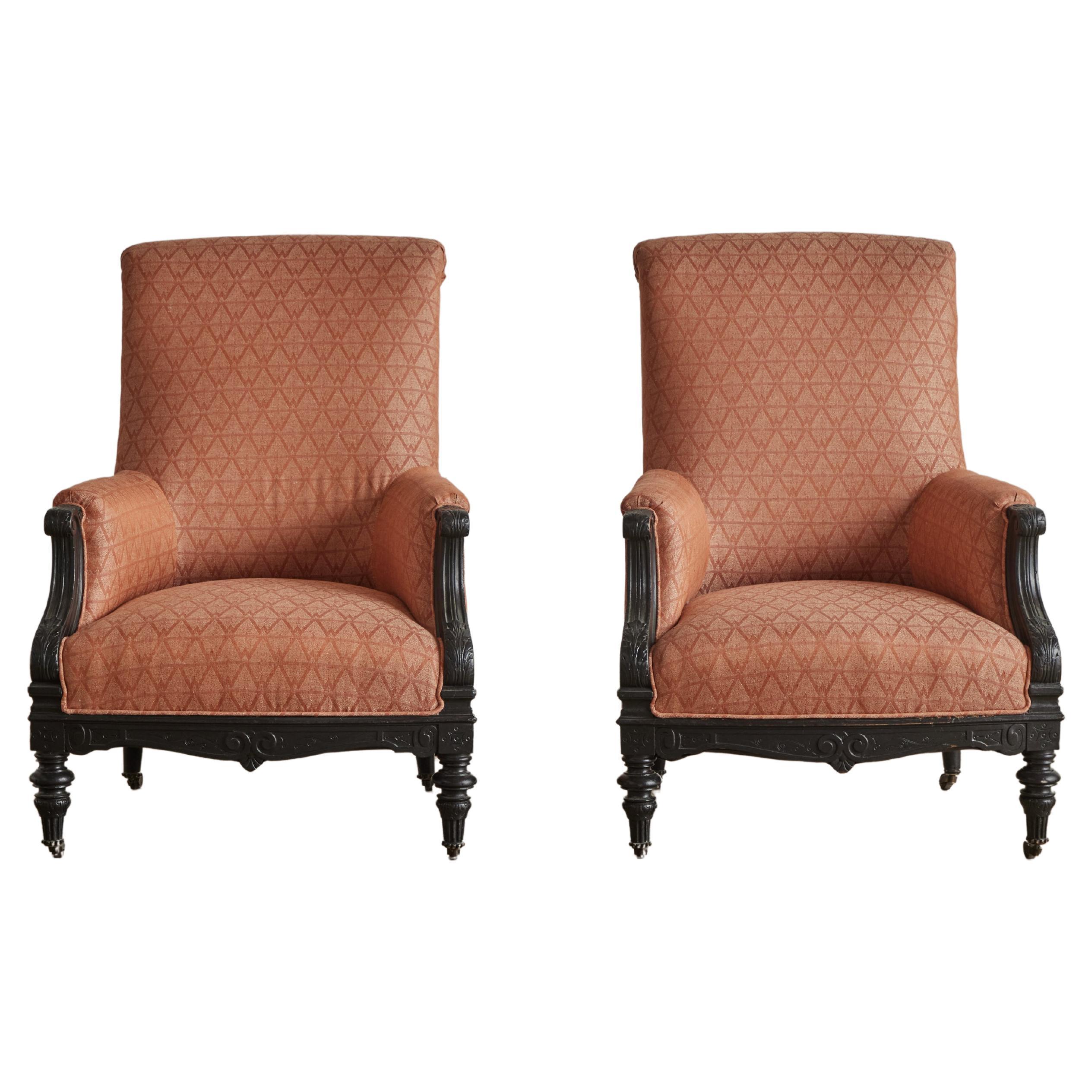 Pair of 19th Century Arm Chairs For Sale