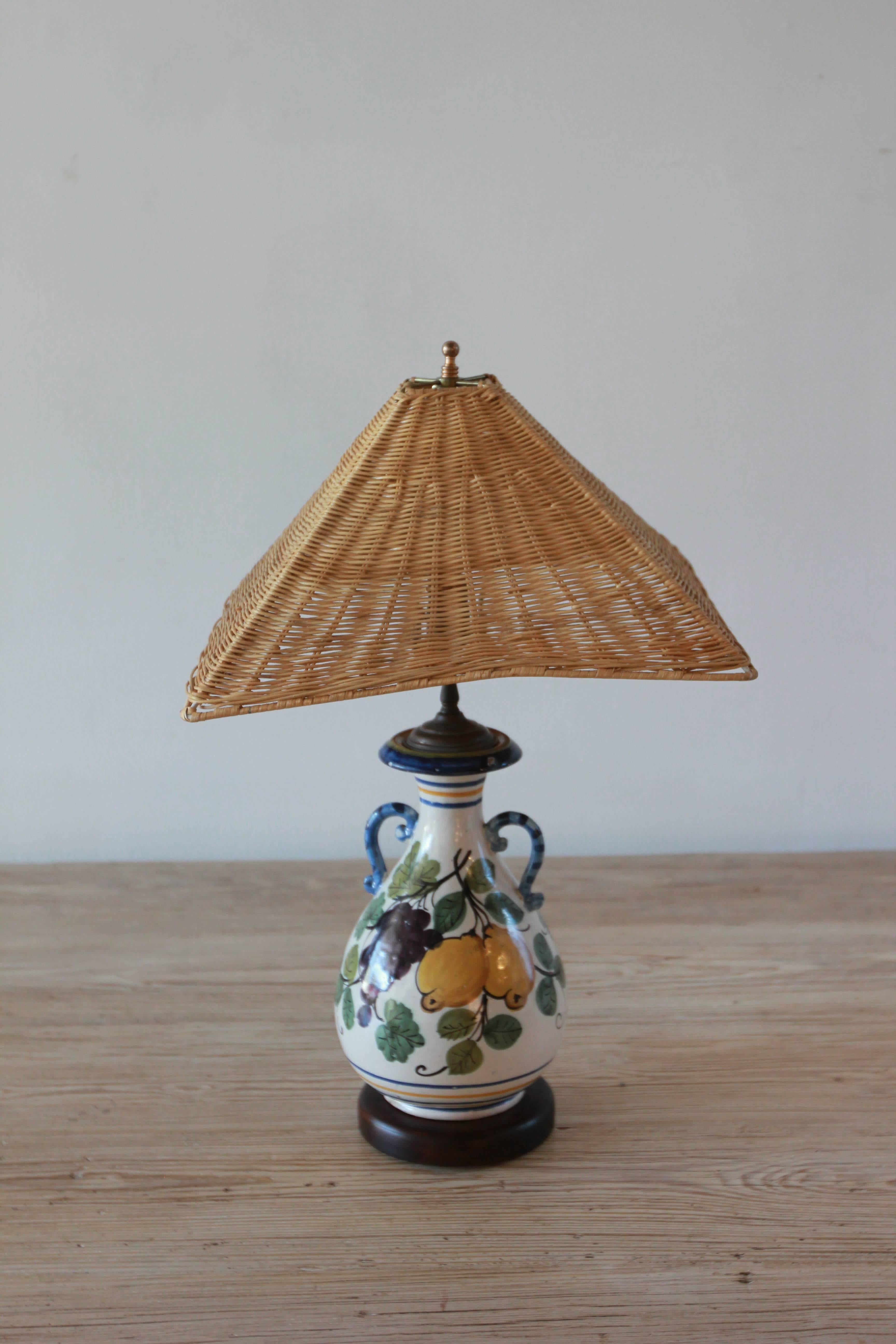 Italian Hand-Painted Table Lamp 2