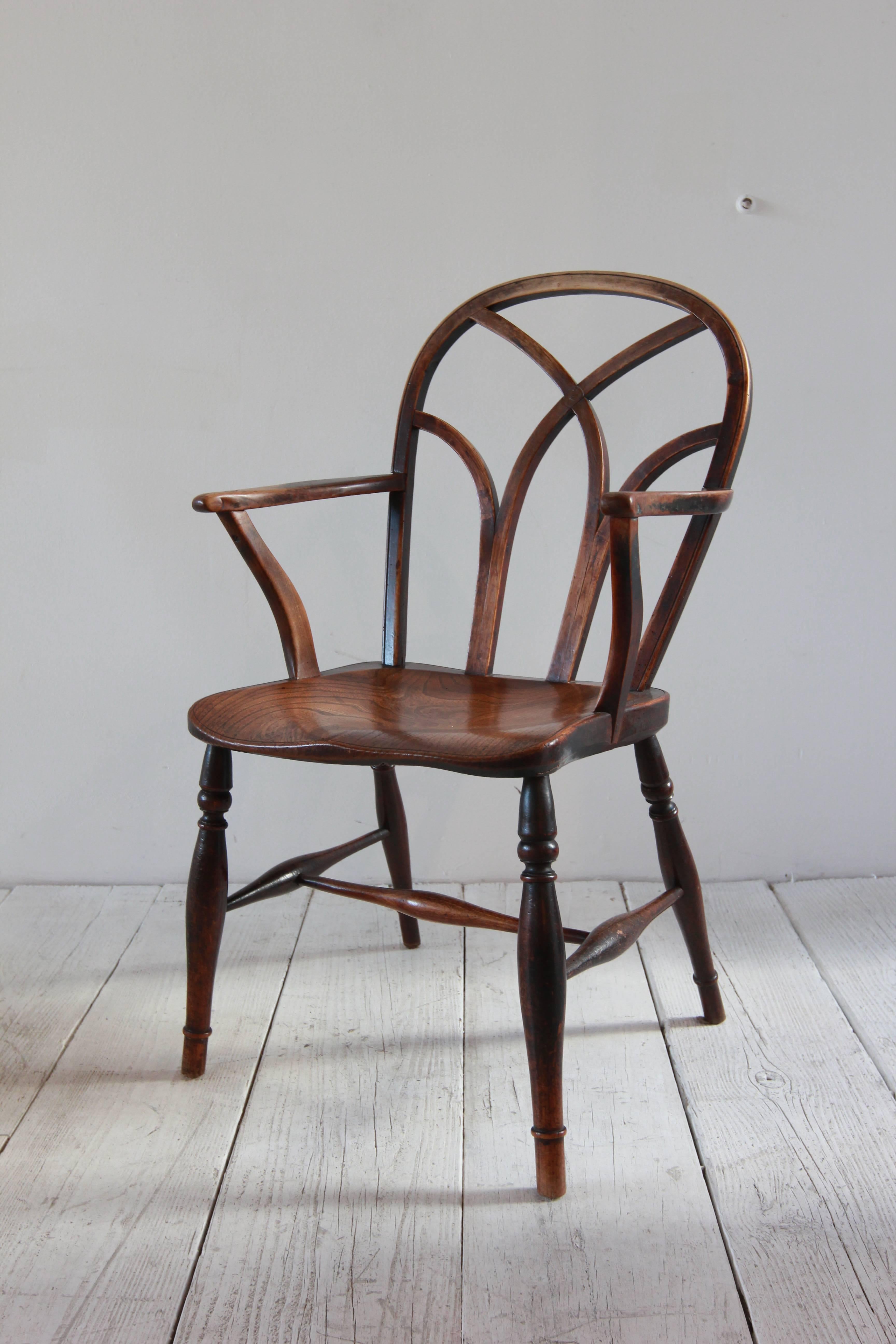 Rustic Set of Ten Farmhouse Style Dining Chairs
