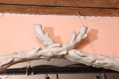 Todd Alexander Romano "Twig" Mirror in Antique White Finish