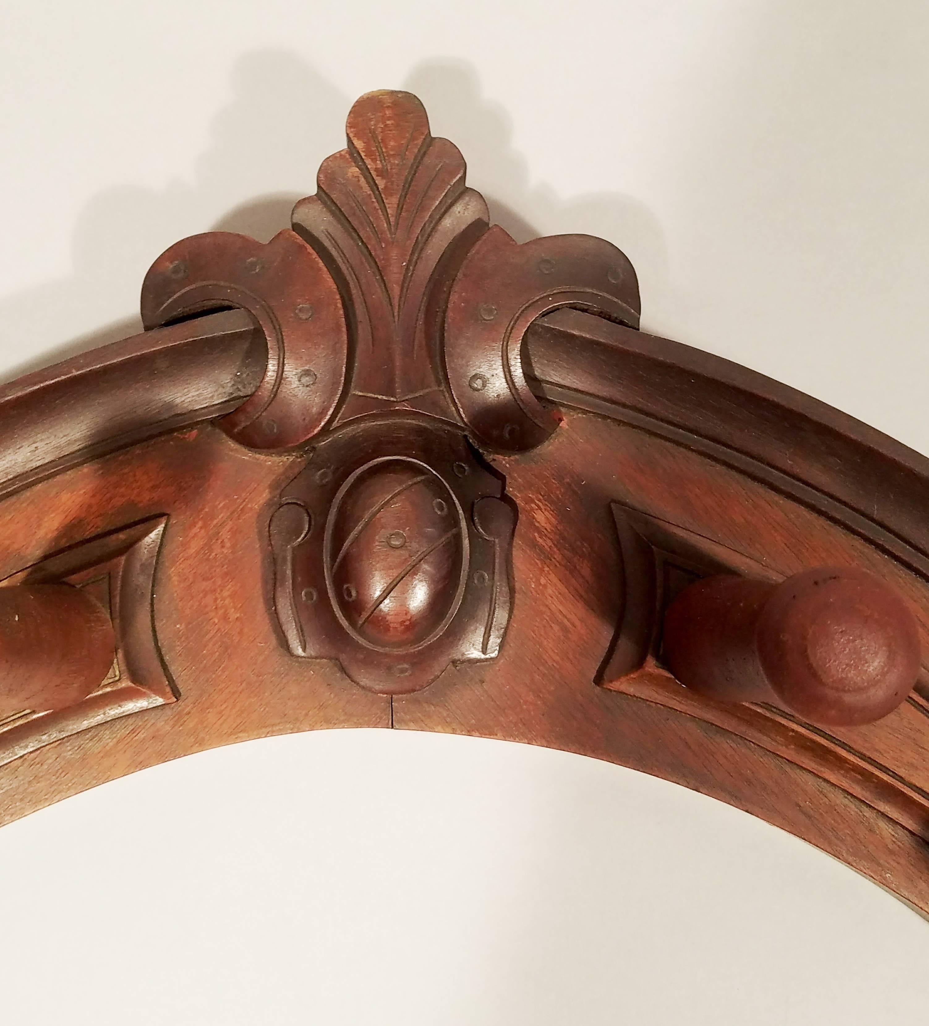 Country Victorian Wood Horse Tack Rack, Perfect as a Coat or Hat Rack, Late 19th Century