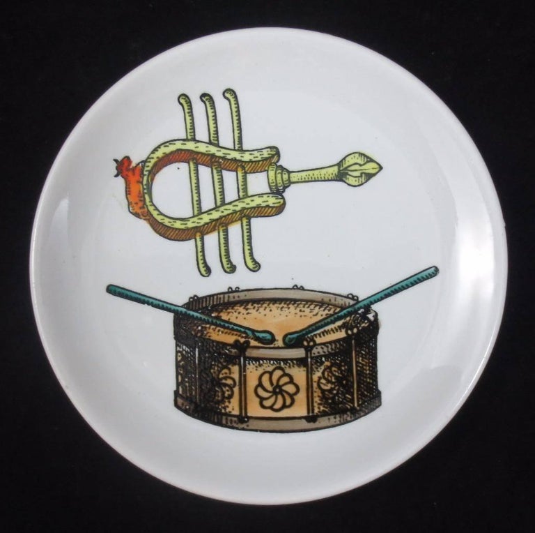 Set of Eight Midcentury Bucciarelli Musical Coasters, circa 1960 at 1stDibs