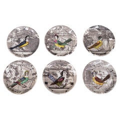 Piero Fornasetti Le Arpie Gentili Coaster Set and Box, circa 1960