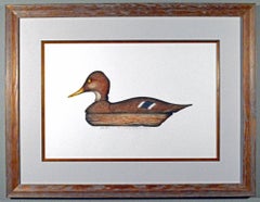 Arthur Nevin Print of a Mallard Hen Duck Decoy, Bay Head, NJ