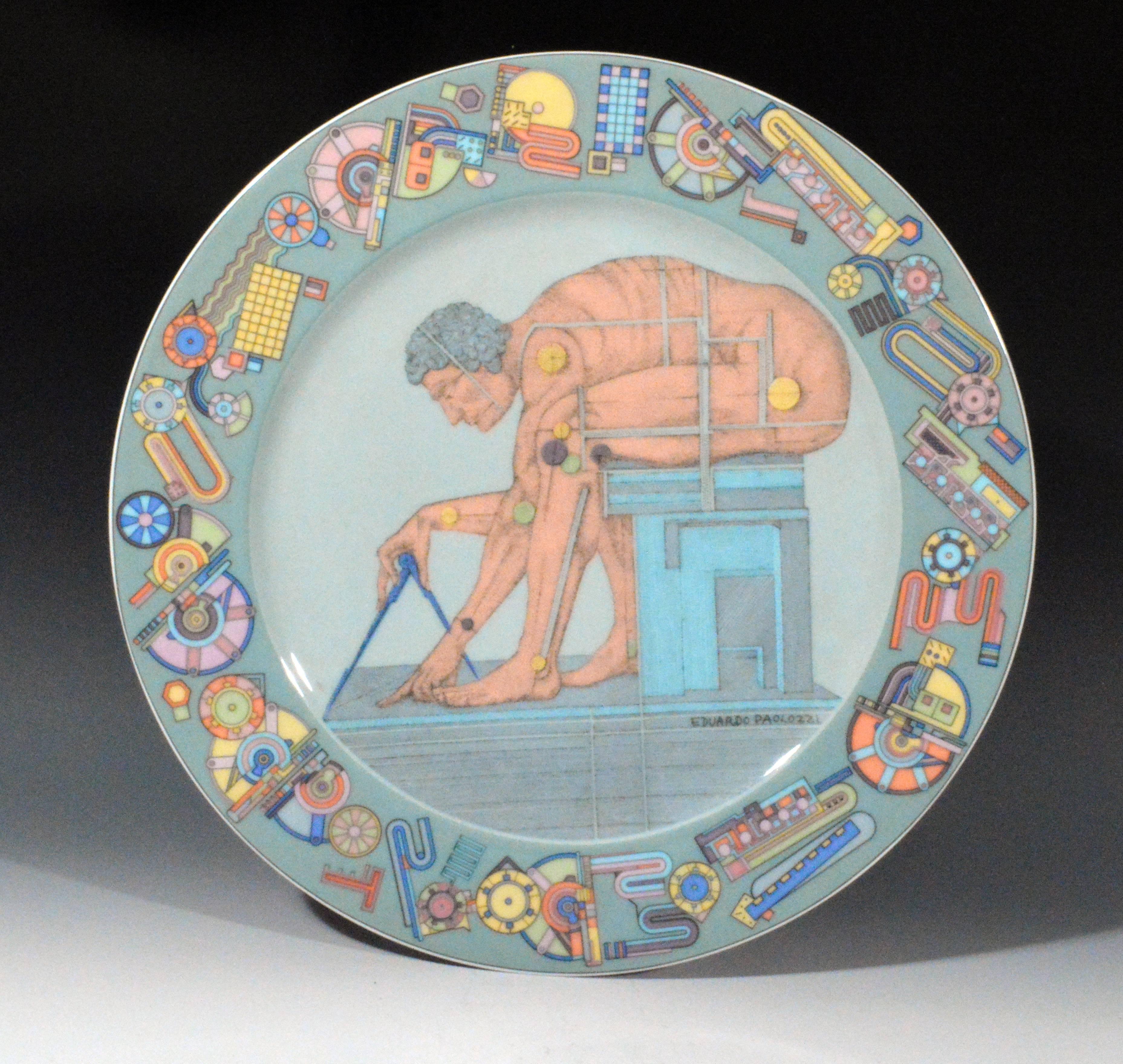 Eduardo Paolozzi's dish made by Rosenthal depicts 