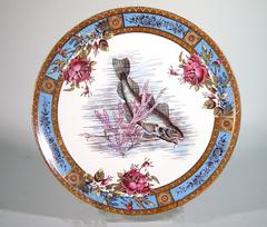 Wood & Hulme Garfield Pottery Fish Plates, Set of Six, Aesthetic Movement, 1884