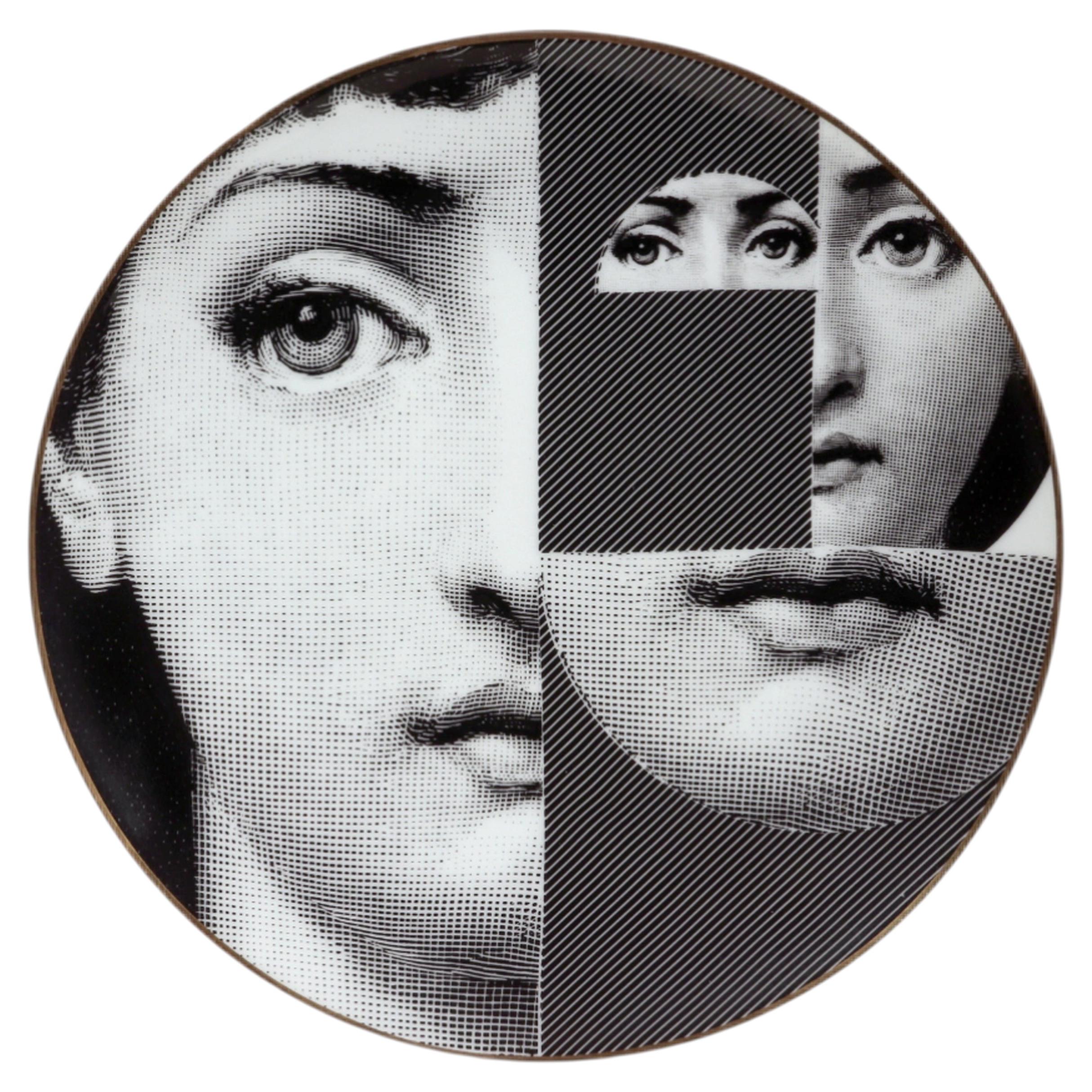 Piero Fornasetti Rosenthal Temi e Variazioni Motiv 27 Porcelain Plate, 1980s