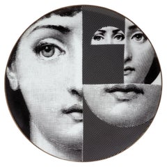 Piero Fornasetti Rosenthal Temi e Variazioni Motiv 27 Porcelain Plate, 1980s
