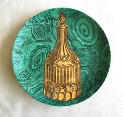 Piero Fornasetti Stoviglie Pattern Malachite Large Porcelain Plates