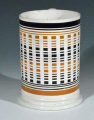 English Pottery Creamware Mocha Pottery Tankard
