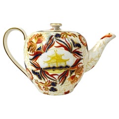 Teiera Imari Porcelain inglese a lavorazione chinoiserie