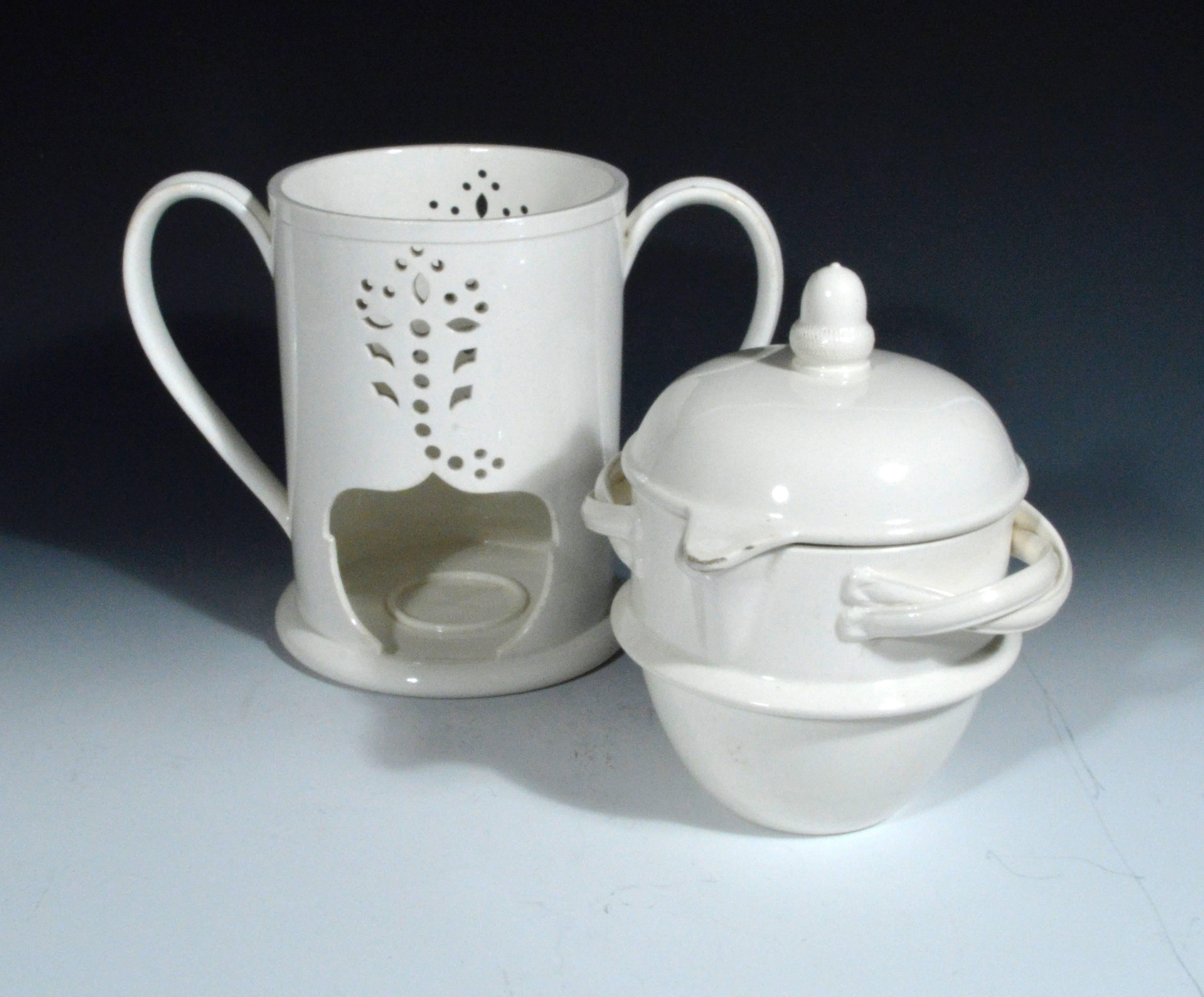 creamware food warmer