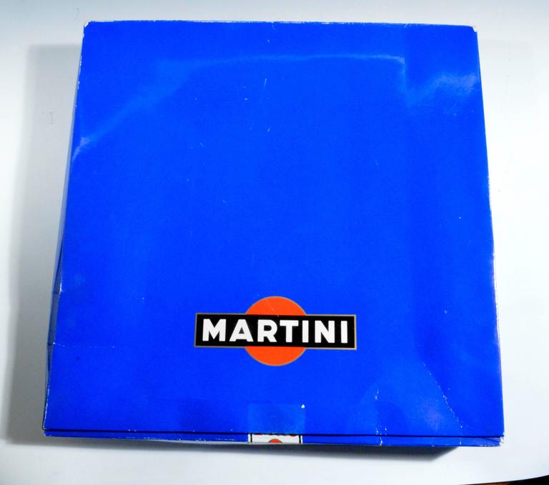 Piero Fornasetti Martini and Rossi Plate and Original Large Box, Number