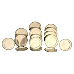 Servizio da dessert in ceramica inglese Creamware di Hicks Meigh & Co.