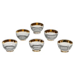 Complete Set of Ceramic "Stuzzichini" Barware Appetizer Bowls
