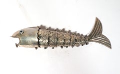 Los Castillo Taxco Mexican Silver Plate Articulated Fish Bottle Opener