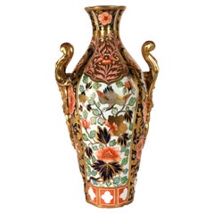 Jarrón de porcelana Spode con motivo japonés Imari, modelo 1227, Regency