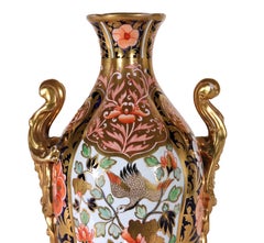 Jarrón de porcelana Spode con motivo japonés Imari, modelo 1227, Regency