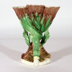 Ralph Wood Pearlware Dolphin Flower Vase, Burslem, Staffordshire, Circa 1783–179