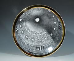 Vintage Piero Fornasetti Set of Six Plates of Church Domes, Cupole d'italia