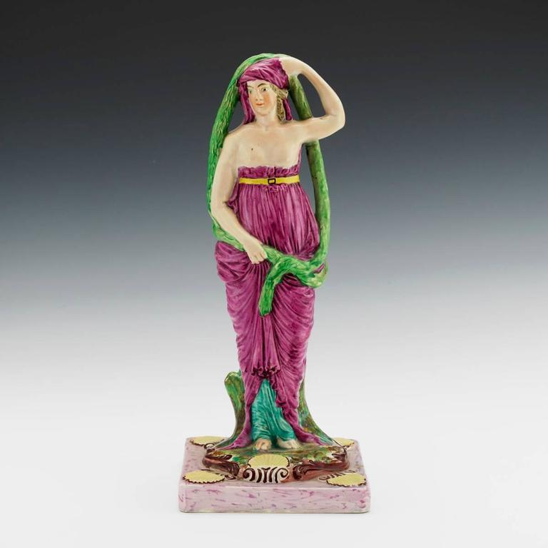 Large English Neoclassical Pearlware Figurine of Venus For Sale at 1stdibs