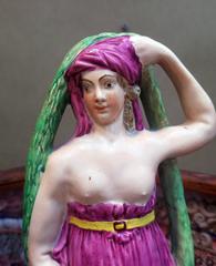 Large English Georgian Neoclassical Theatrical Pearlware Figure of Ophelia