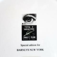 Fornasetti Tema E Variazioni Plate, Lina Cavalieri, Barnaba Fornasetti