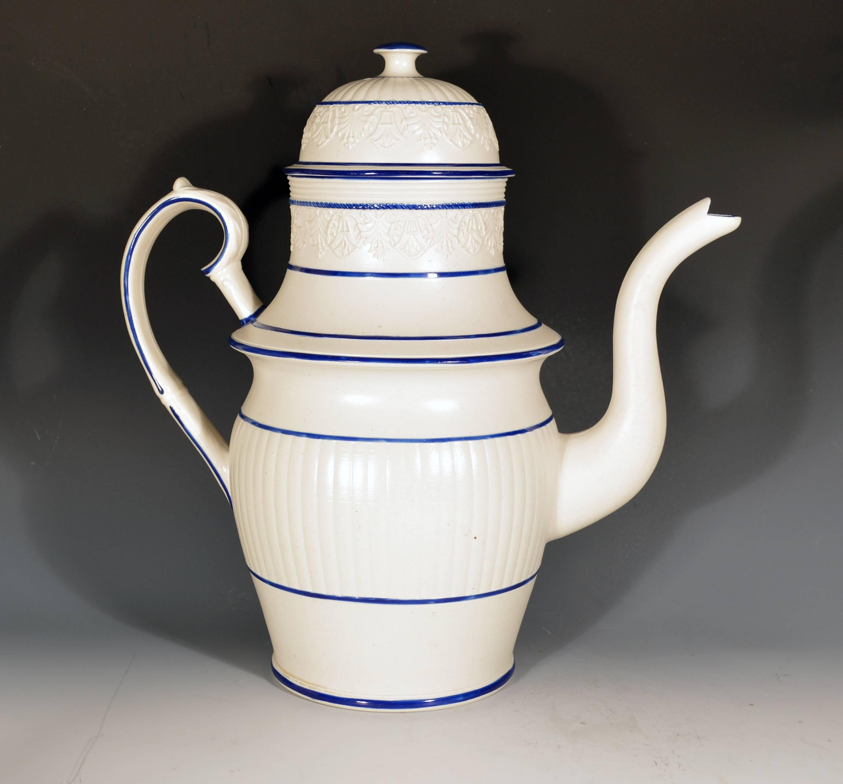 Regency Grande caffettiera in ceramica Castleford Pottery e coperchio in vendita