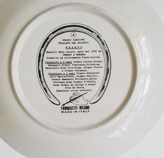 Piero Fornasetti Race Horse Plate, Grand Campioni Italiani Del Galoppe