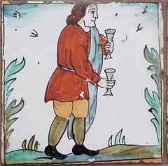 Catalan Tile Picture of Twelve Tin-Glazed Earthenware Pictures of Trades