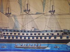 Watercolor Painting of the Bellerophon, Dated 1855