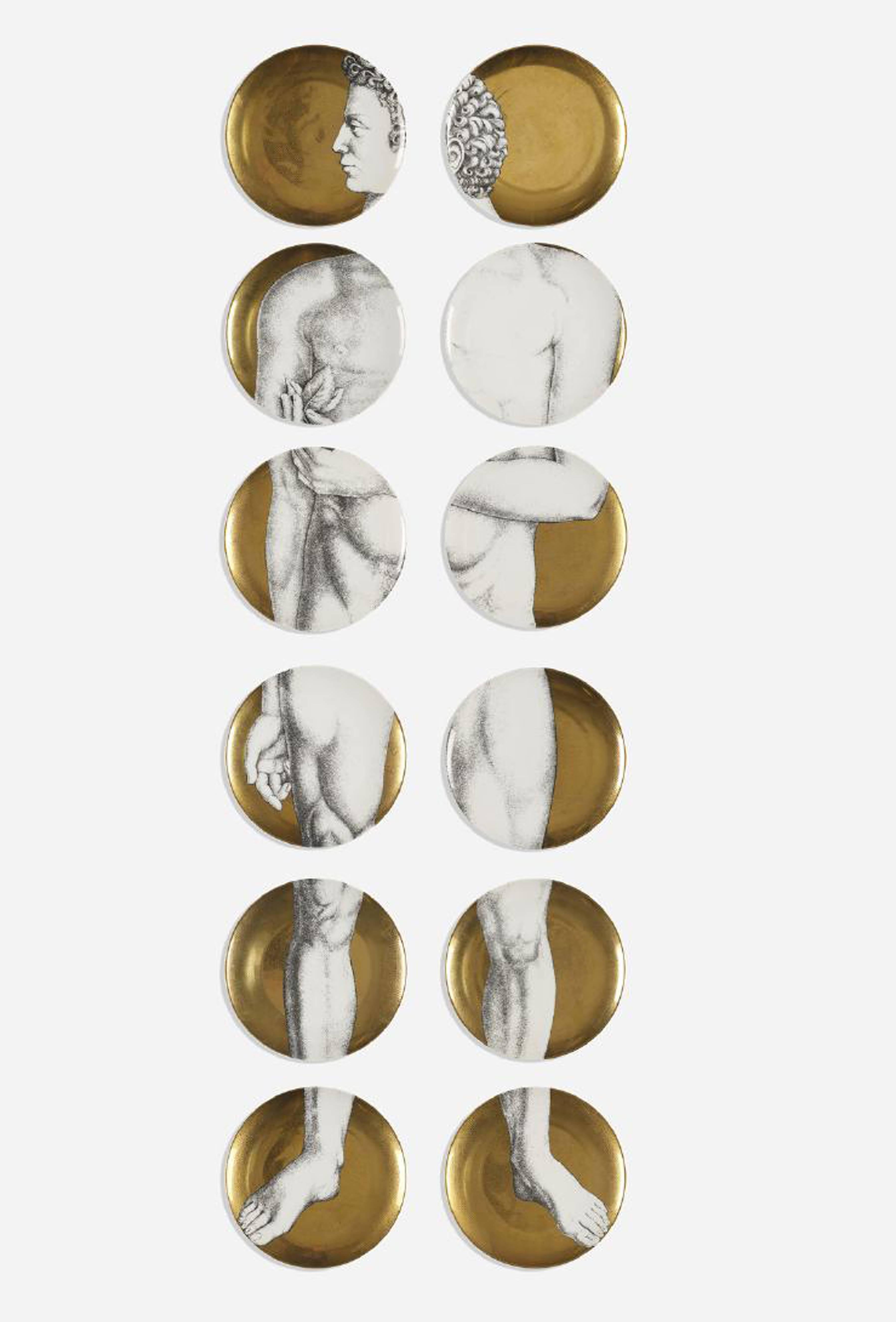 fornasetti adam and eve plates for sale